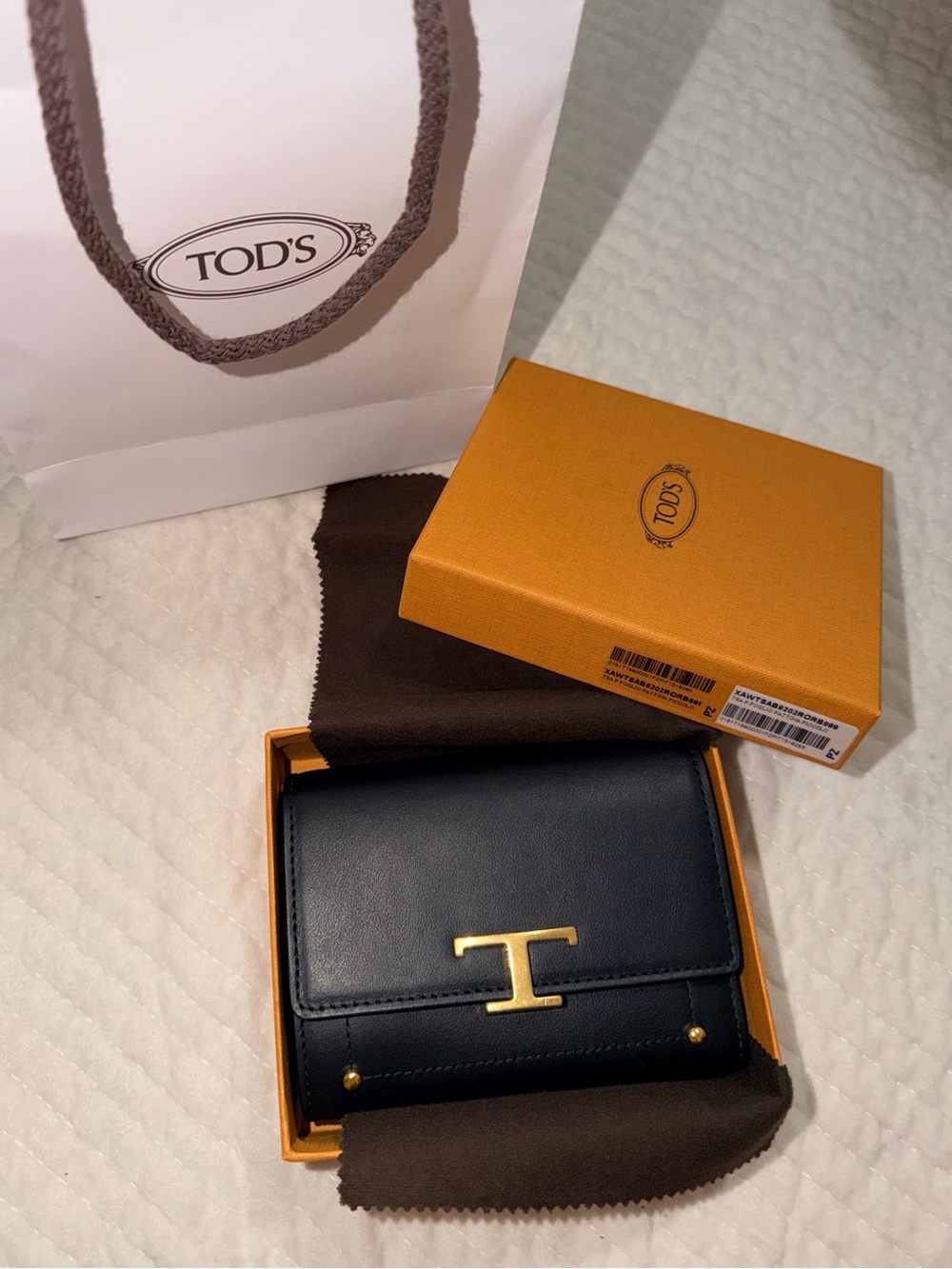 Tod's T Timeless Black Wallet